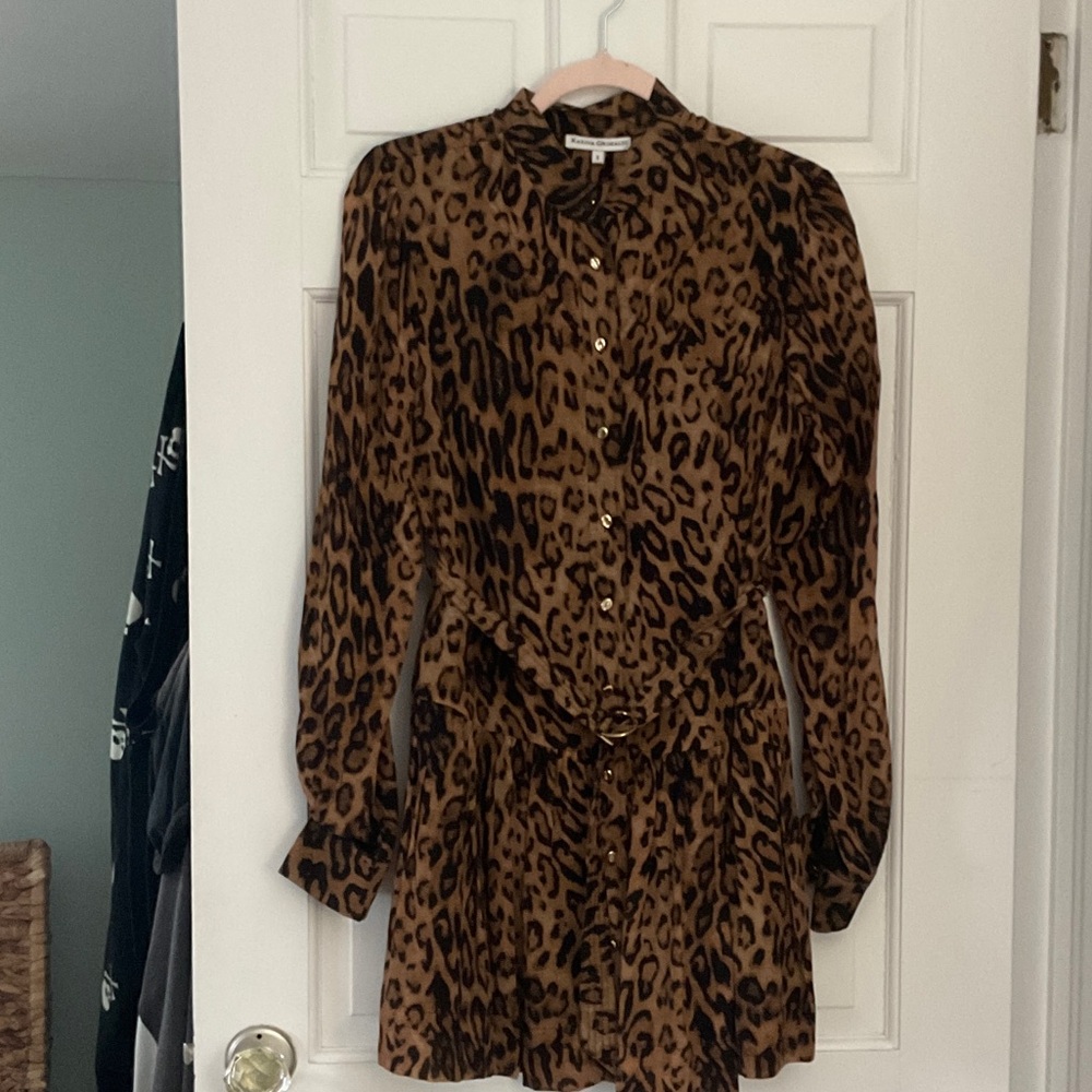 Karina Grimaldi Leopard Print Dress